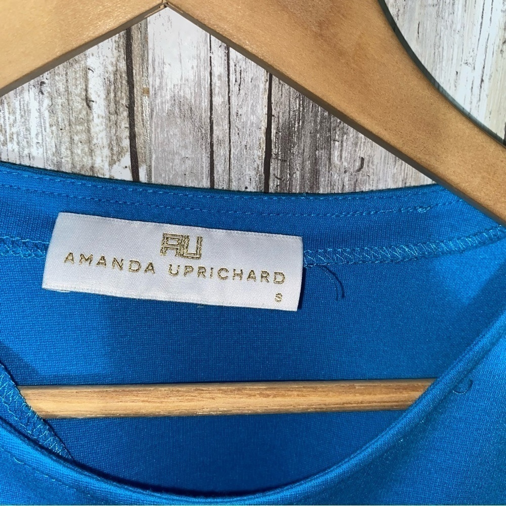 Amanda Uprichard Blue Cropped Tee - Picture 4 of 4